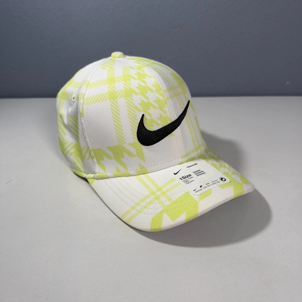 Nike Arobill CLC99 Cap DA3386 Lightweight Sweat-wicking Fabric Classic Plaid NWT
